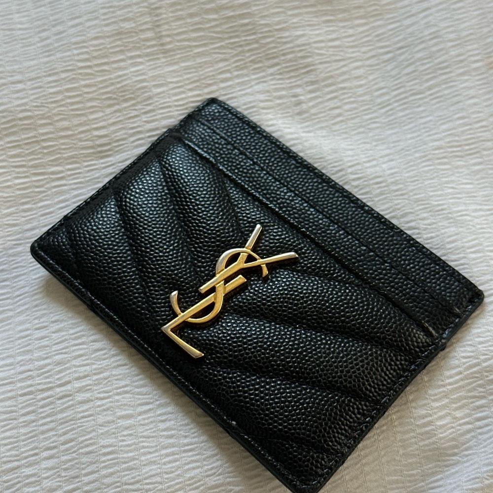 Saint Laurent CASSANDRE MATELASSÉ CARD CASE IN LAMBSKIN